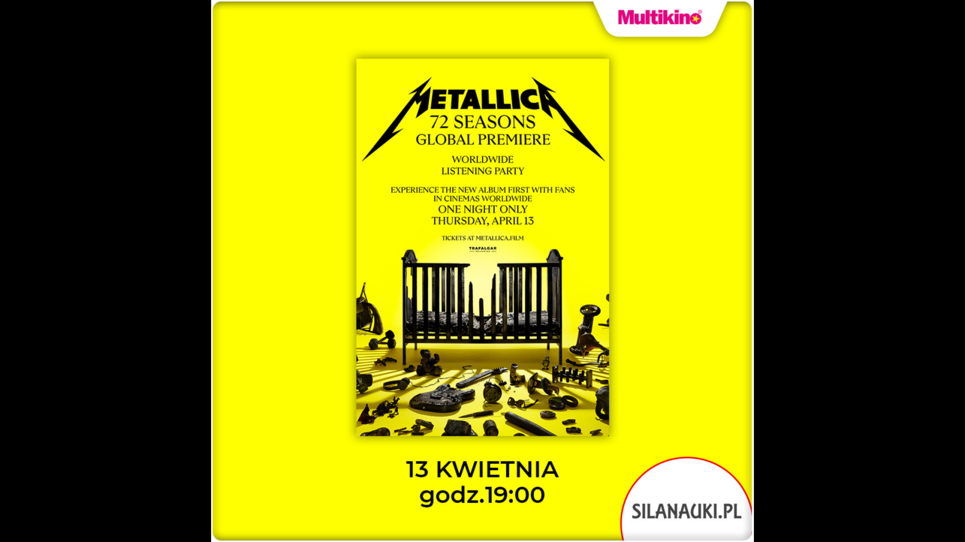 Relacja z premiery płyty “72 Seasons” zespołu Metallica w Multikinie