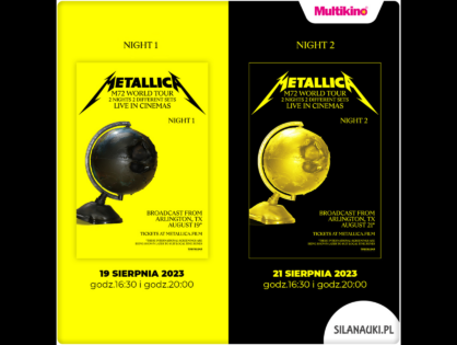 Relacja z transmisji koncertu zespołu Metallica w Multikinie (19 sierpnia 2023 r.)